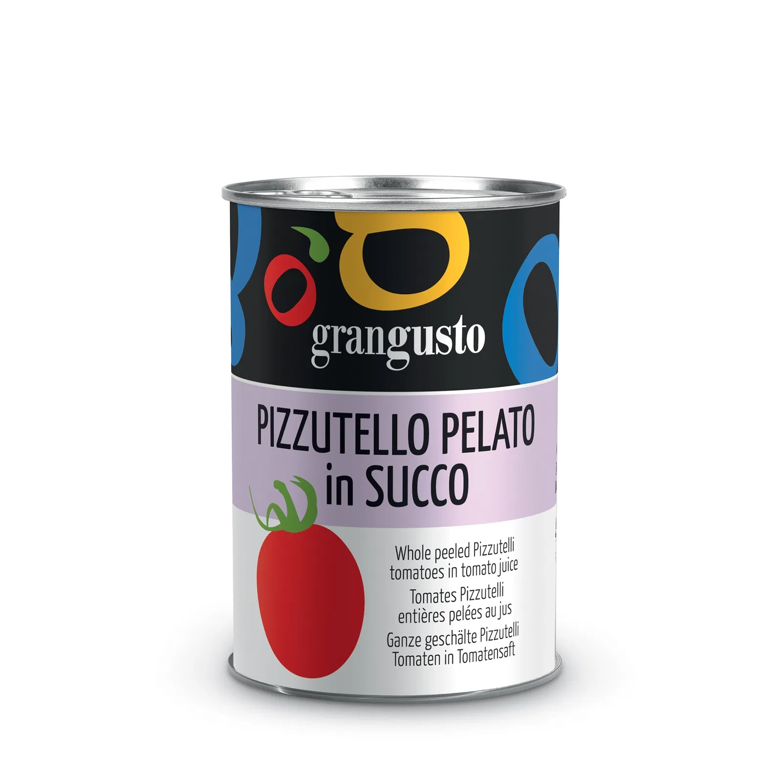 Grangusto Whole peeled Pizzutelli tomatoes in tomato juice 400g