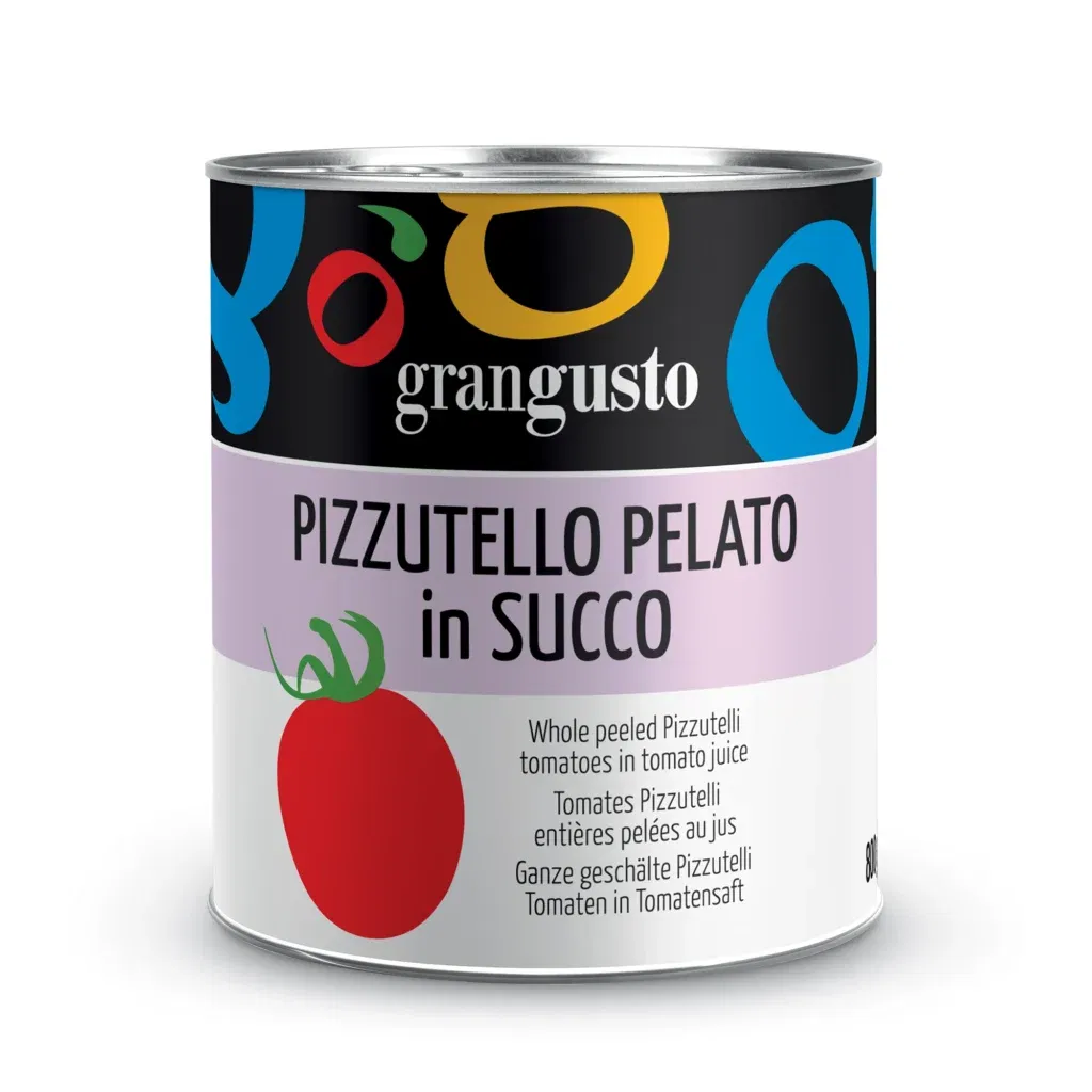 Grangusto Whole peeled Pizzutelli tomatoes in tomato juice 800g