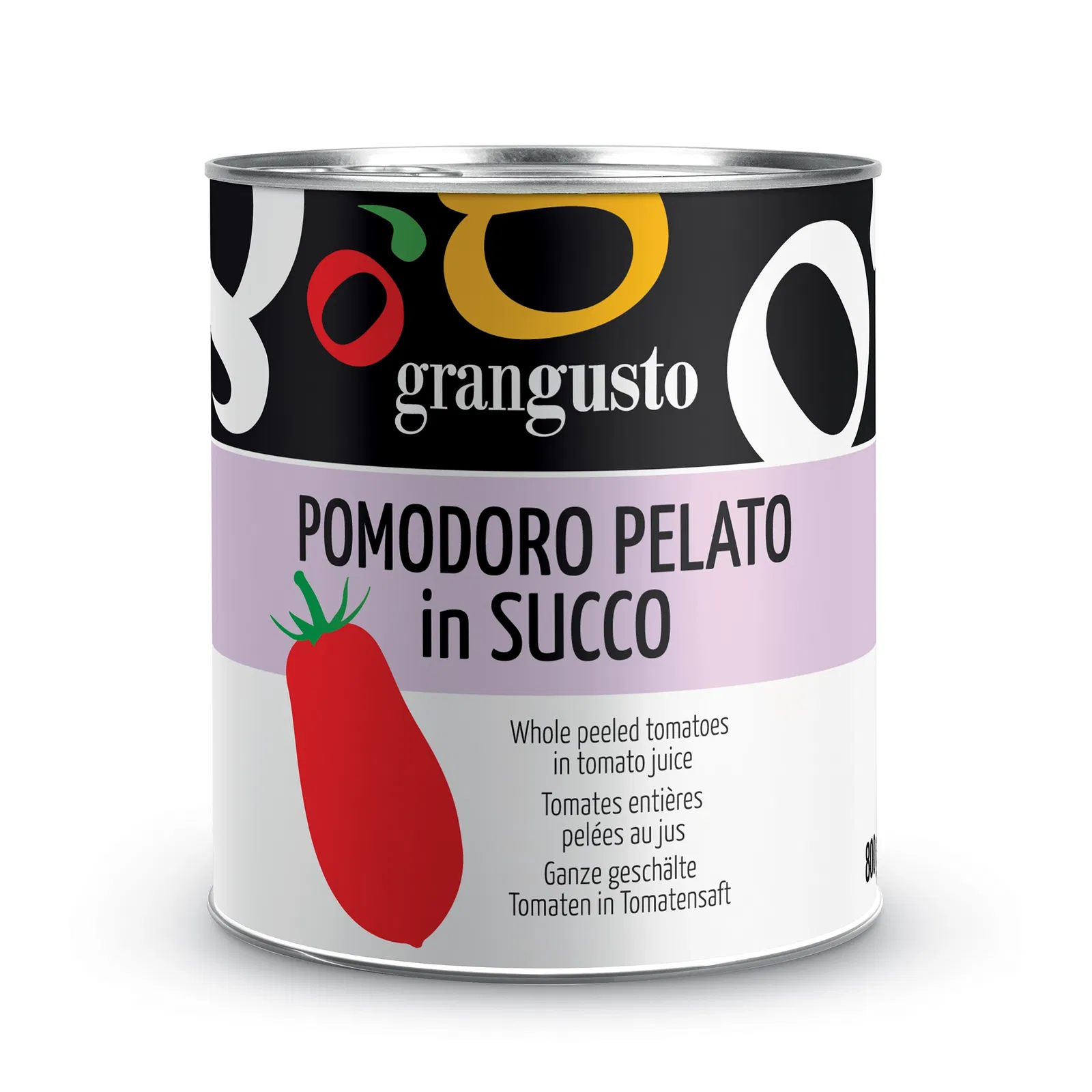 Grangusto Whole peeled tomatoes in tomato juice 800g