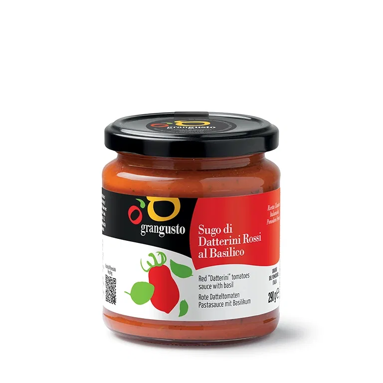 Grangusto Red Datterini tomatoes sauce with basil 290g
