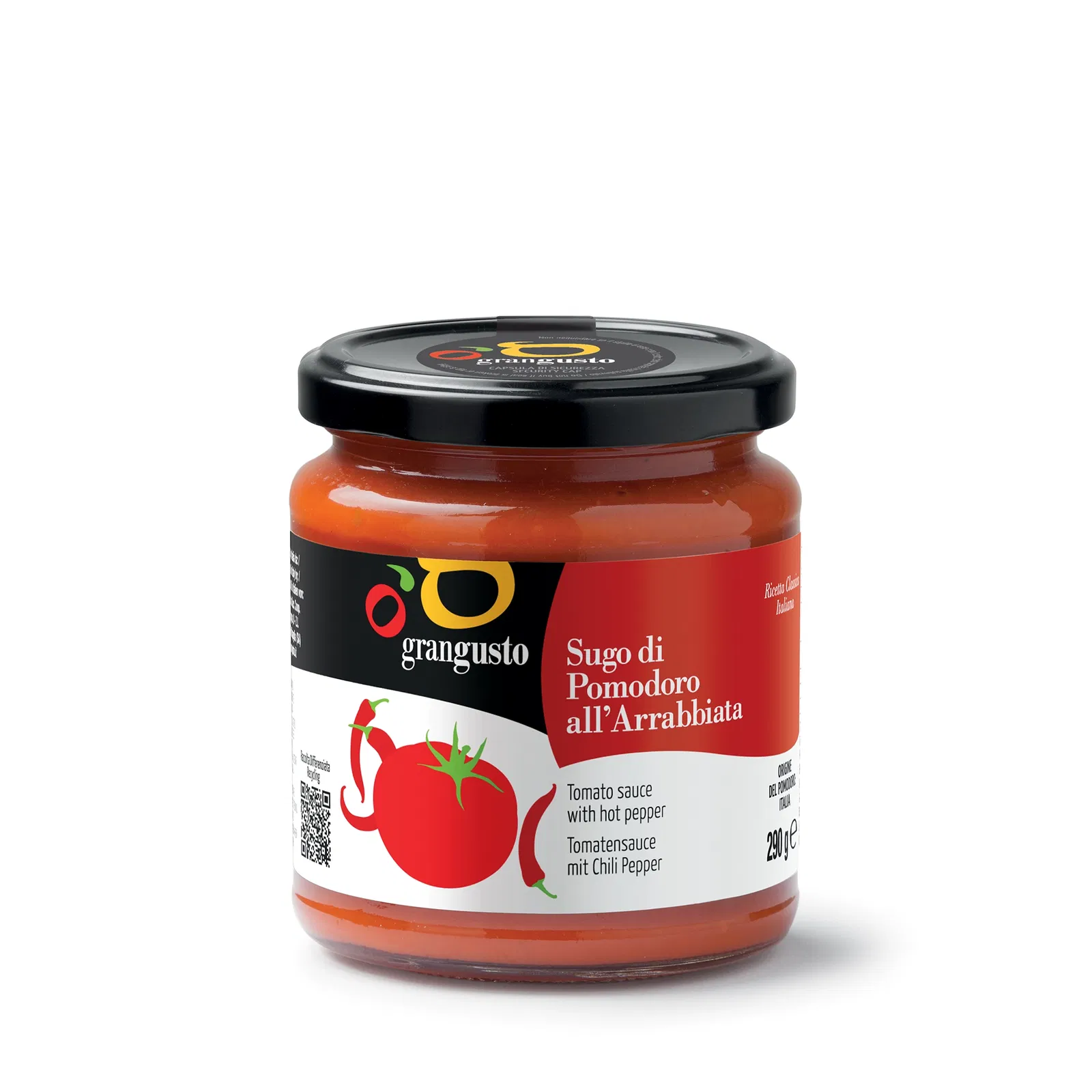 Grangusto Tomato sauce with hot peppe 290g
